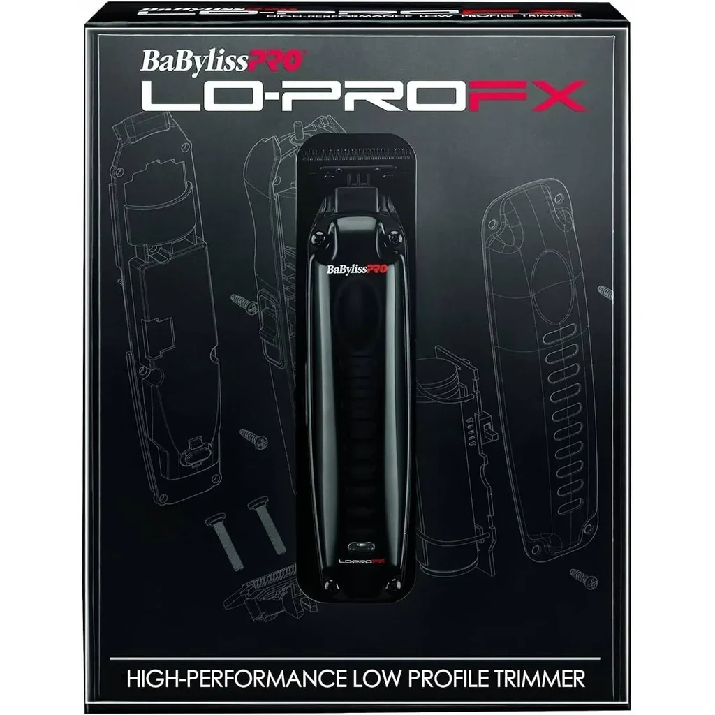 BaByliss PRO LOPRO High Performance Metal Low Profile Trimmer, A Perfect Machine For Hair and Beard Cutting, With a 2+ Hour Running Time In One Charge - Image 2
