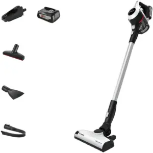 Bosch Serie, 6 Rechargeable Stick Vacuum Cleaner Unlimited White, BCS612GB