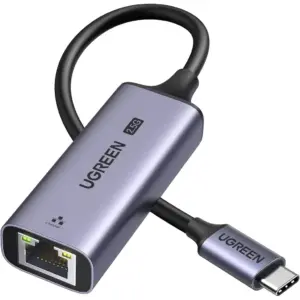 UGREEN USB C To Ethernet Adapter 2.5Gbps, Ethernet Adapter For Laptop, Aluminum, Thunderbolt To Rj45 Network Internet LAN Adapter | 25052