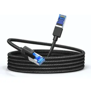 UGREEN 10 Meter Cat 8 Ethernet Cable, Gigabit Network Cable, High-Speed 40Gbps, 2000MHz RJ45 Internet, Braided Double Shielded, Compatible With Gaming Switch, PS4, PS5, PC, Router, TV, Xbox | 30795