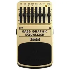 Behringer BEQ700 Bass Graphic Equalizer, Wide Frequency Range From 50 Hz To 10 kHz With 15 dB Boost/cut Per Band | BEQ700