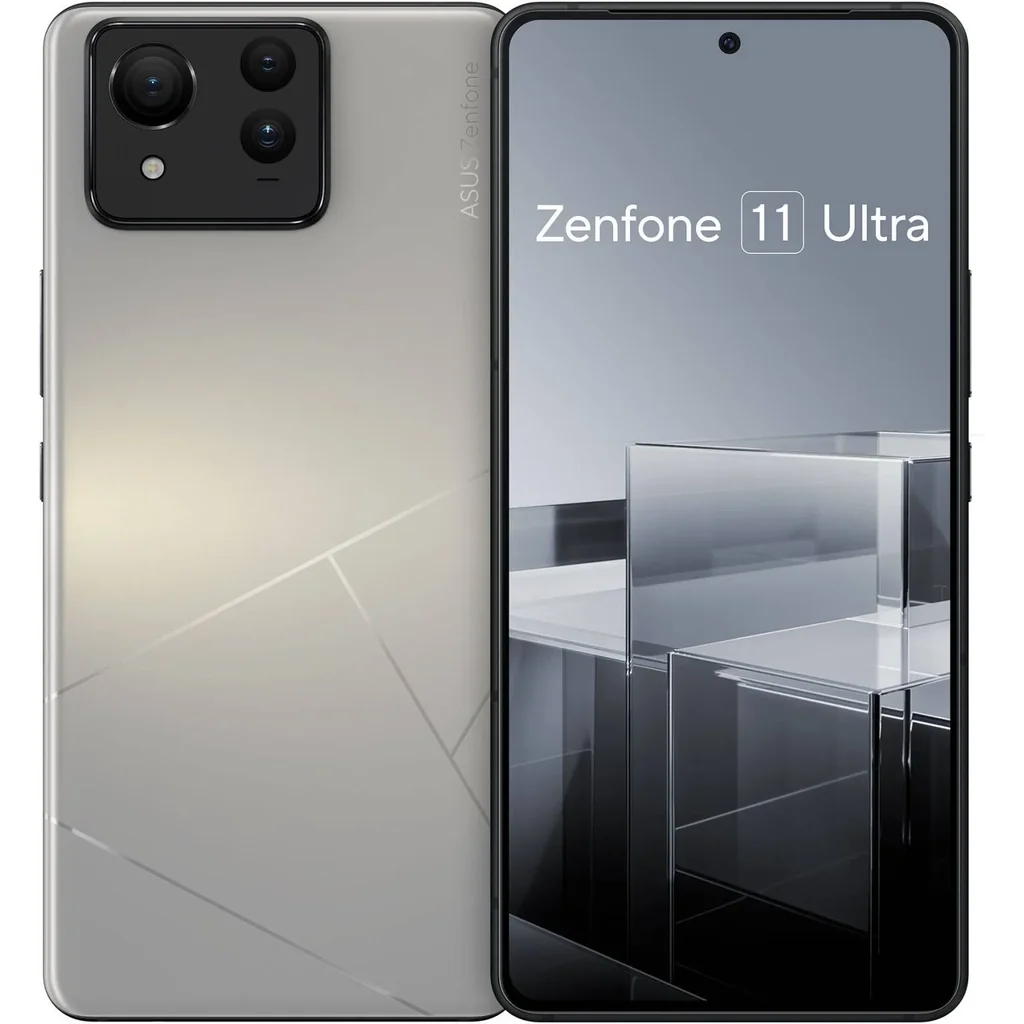 Asus Zenfone11 Ultra Mobile Phone, 6.78" FHD+ Flexible AMOLED Display, Qualcomm Snapdragon 8 Gen 3 Processor, 12GB RAM, 256GB Storage, Android 14 OS, Misty Grey | ZENFONE11MG