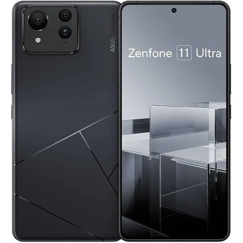 Asus Zenfone11 Ultra Mobile Phone, 6.78" FHD+ Flexible AMOLED Display, Qualcomm Snapdragon 8 Gen 3 Processor, 16GB RAM, 512GB Storage, Android 14 OS, INTL Version, Eternal Black | ZENFONE11512EB