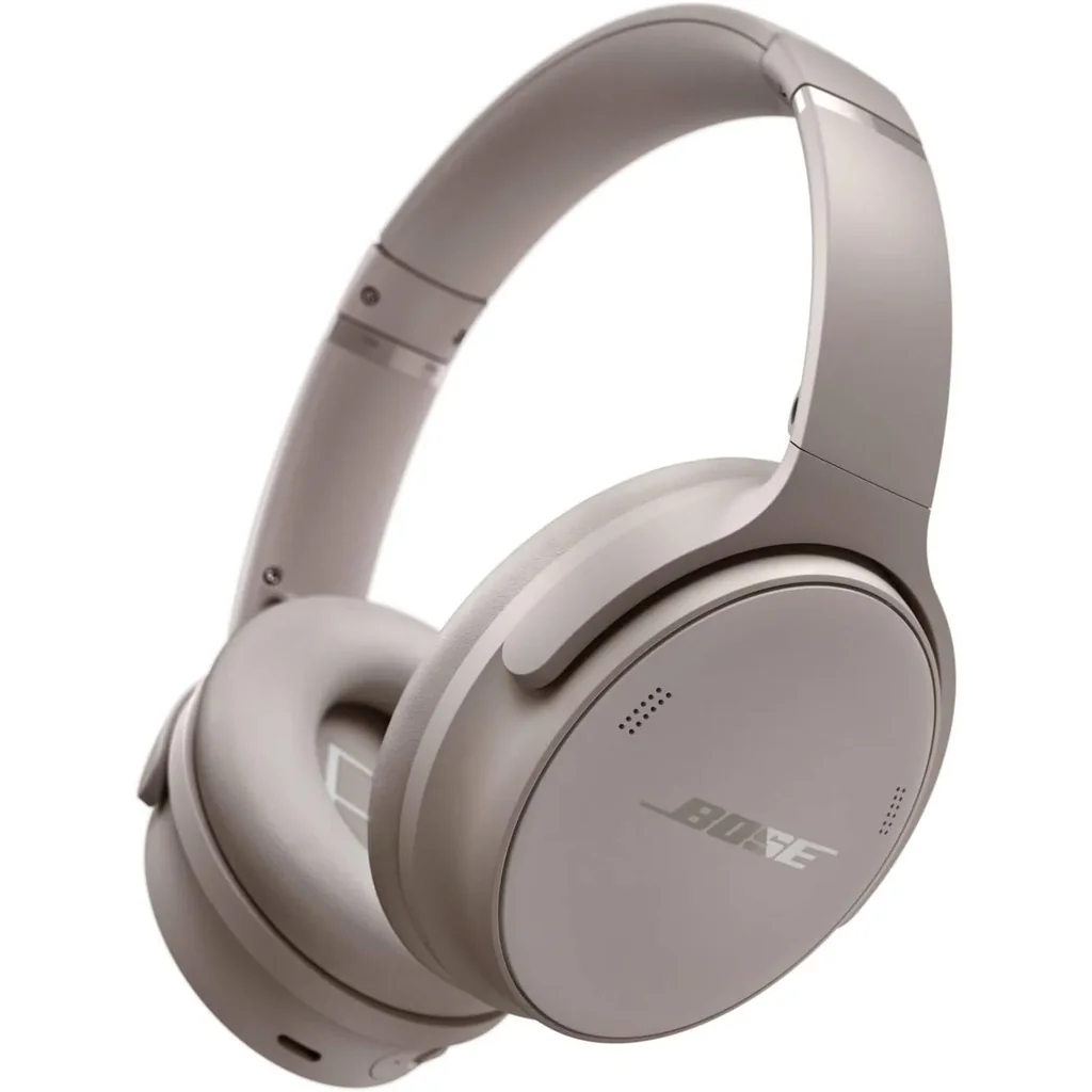 Bose QuietComfort Wireless Noise Cancelling Over Ear Headphones, Superior Sound Quality, Industry-Leading ANC, Bluetooth Connectivity, Comfortable Design, Sandstone | 884367-1100
