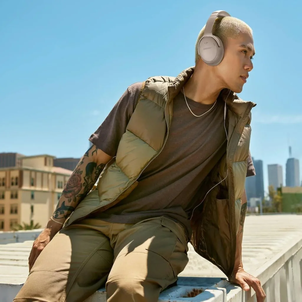 Bose QuietComfort Wireless Noise Cancelling Over Ear Headphones, Superior Sound Quality, Industry-Leading ANC, Bluetooth Connectivity, Comfortable Design, Sandstone | 884367-1100 - Image 5