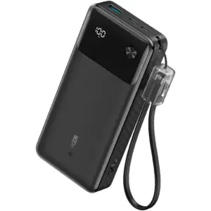 Anker Power Bank, 20,000mAh Portable Charger With 30W Max PD Fast Charging, 3-way Output, Digital Display, Eco Friendly Design, 2 x USB-C & USB-A Ports | A1384H11