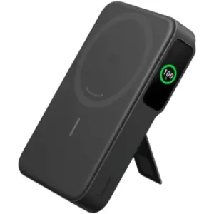 ANKER MagGo Wireless Power Bank, 10,000mAh, Snaps To Magnetic Phones, Wired & 15W Wireless Charging, USB-C, Qi2 Certified Charging, Lightweight And Compact Design, Black | A1654H11