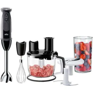 Braun 5in1 MultiQuick 5 Vario Hand blender, Powerful 1000W Motor, 21-Speed Control, PowerBell Plus Technology, 1.5L Food Processor, Black | MQ 5275 BK
