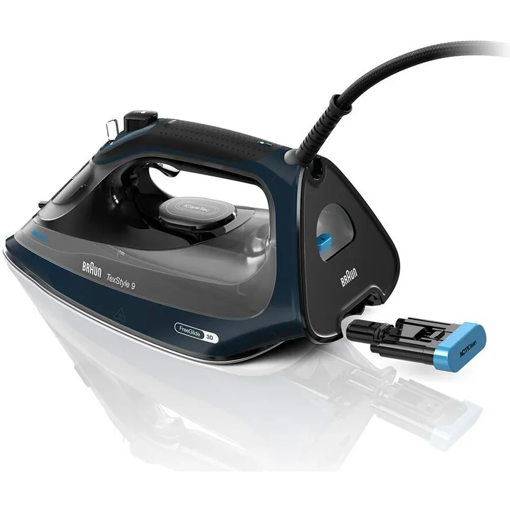 Braun TexStyle 9 Steam Iron, 3200 W, FreeGlide 3D Technology, iCare Technology, Extra-Large Water Tank, Extra-Large Water Tank, Dark Blue| SI 9682 - Image 2