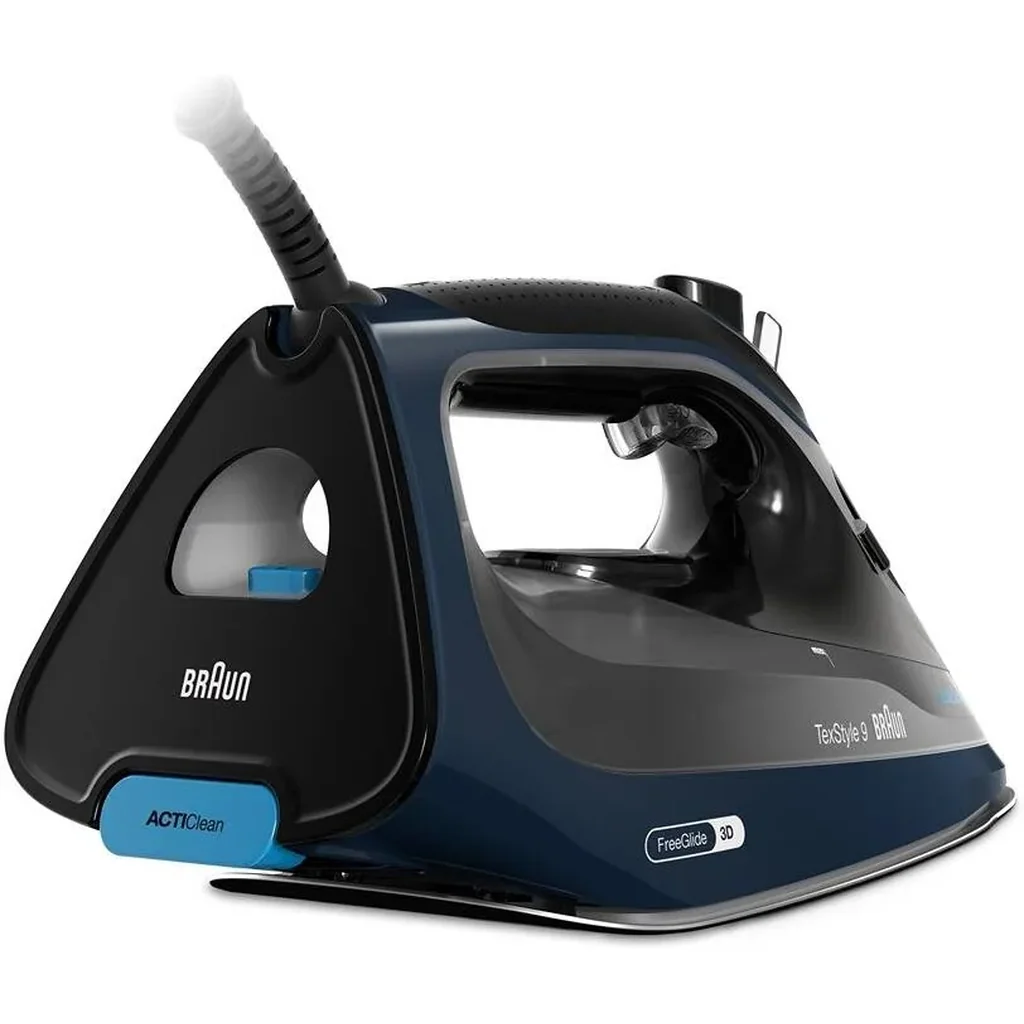 Braun TexStyle 9 Steam Iron, 3200 W, FreeGlide 3D Technology, iCare Technology, Extra-Large Water Tank, Extra-Large Water Tank, Dark Blue| SI 9682 - Image 5