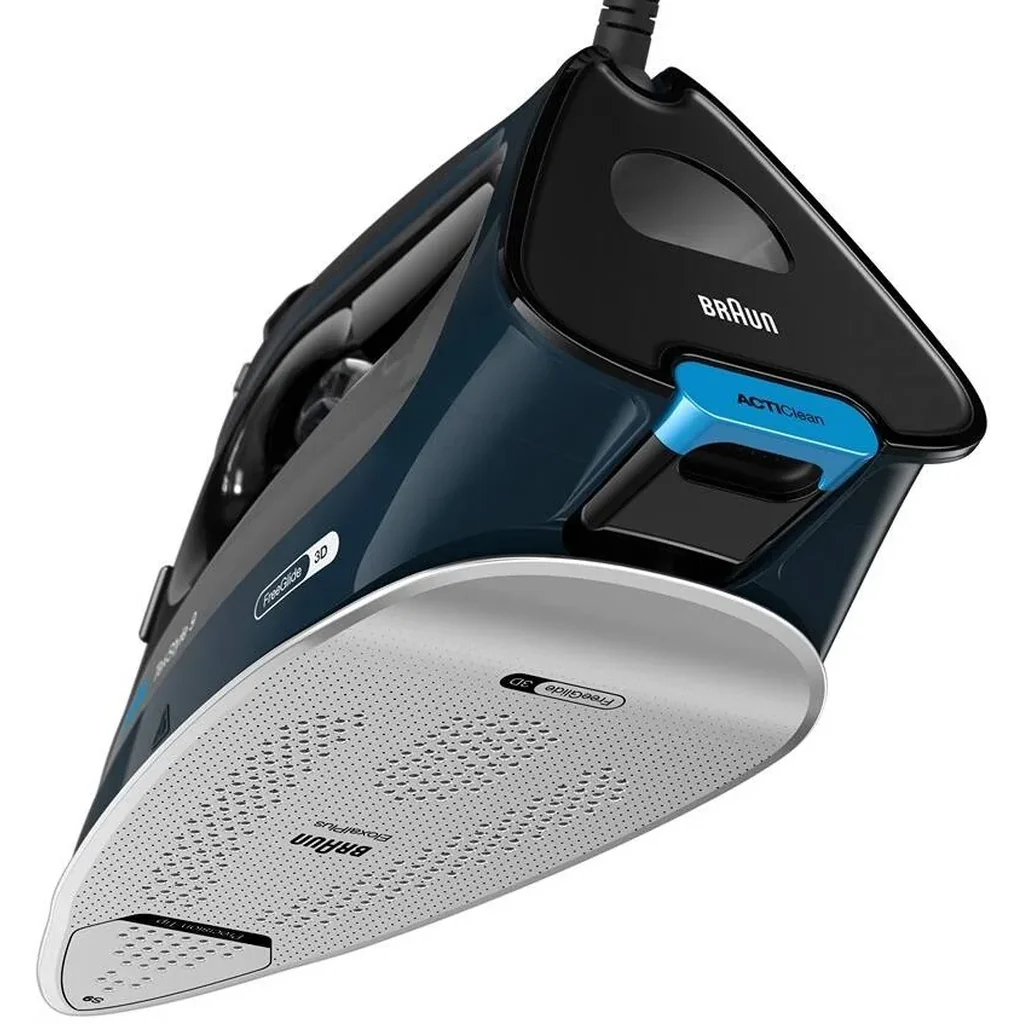 Braun TexStyle 9 Steam Iron, 3200 W, FreeGlide 3D Technology, iCare Technology, Extra-Large Water Tank, Extra-Large Water Tank, Dark Blue| SI 9682 - Image 6