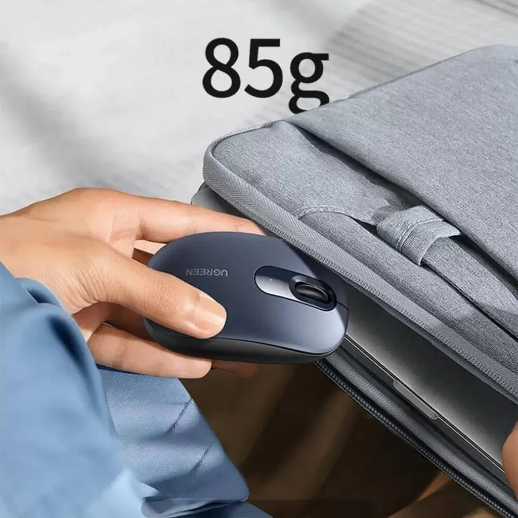 UGREEN MU105 Wireless Mouse, 2.4G, 99% Noise Reduction, Up To 10 Meters Wireless Connection, DPI Adjustment 4 Levels Up To 2400, Midnight Blue | 90550 - Image 3
