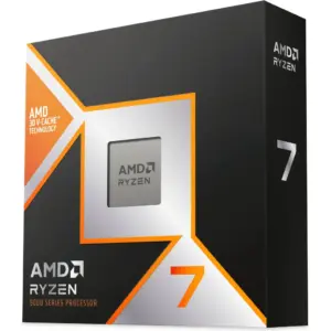 AMD Ryzen 7 9800X3D AM5 Desktop Processor, 8 Cores & 16 Threads, Up to 5.2 GHz Max Boost Clock, Integrated AMD Radeon Graphics, 192GB Max Memory, Dual Channel, 96MB L3 Cache | 100-100001084WOF