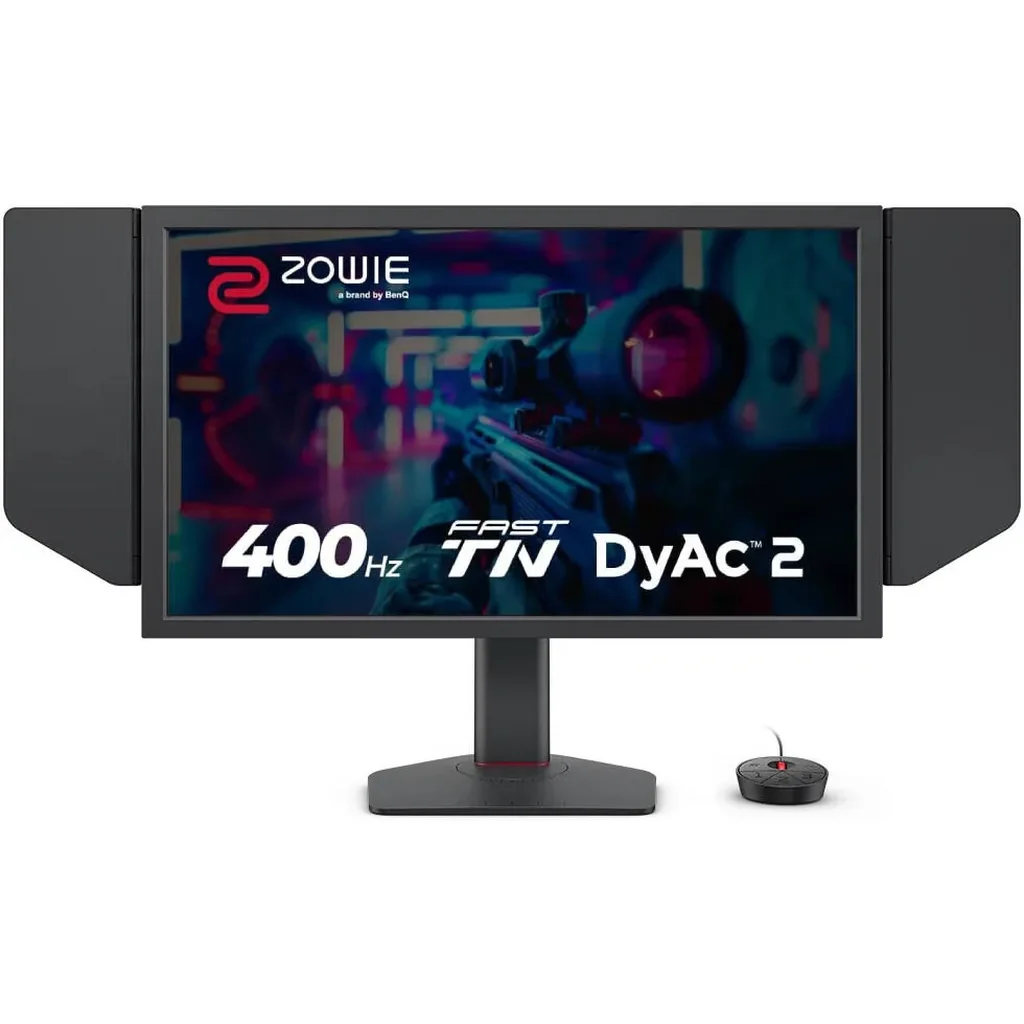 BenQ Zowie XL2566X+ Gaming Monitor, 24" TN Display, FHD Resolution, Up to 400Hz Refresh Rate, DyAc 2 Technology, Black eQualizer, Color Vibrance, S Switch, Shielding Hood, Black | XL2566X+