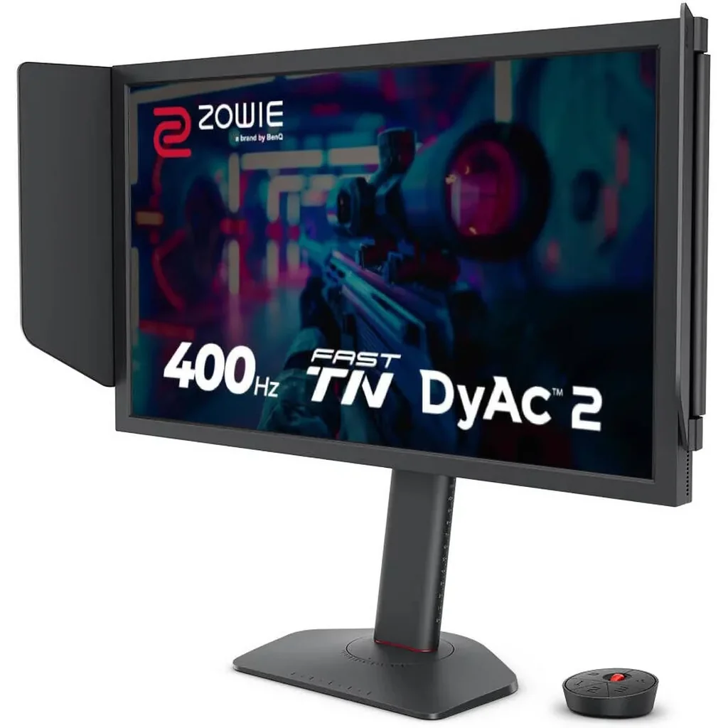 BenQ Zowie XL2566X+ Gaming Monitor, 24" TN Display, FHD Resolution, Up to 400Hz Refresh Rate, DyAc 2 Technology, Black eQualizer, Color Vibrance, S Switch, Shielding Hood, Black | XL2566X+ - Image 2