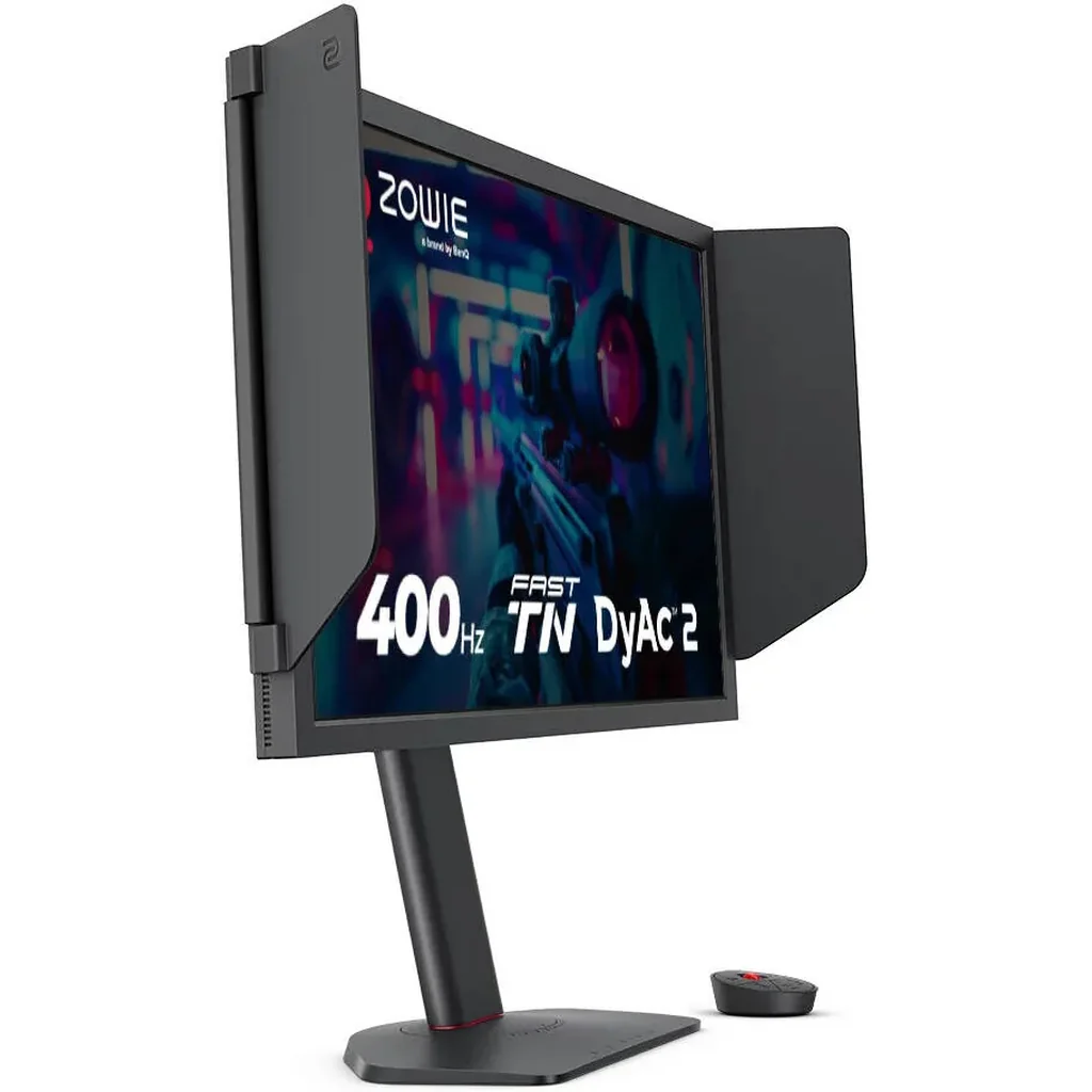 BenQ Zowie XL2566X+ Gaming Monitor, 24" TN Display, FHD Resolution, Up to 400Hz Refresh Rate, DyAc 2 Technology, Black eQualizer, Color Vibrance, S Switch, Shielding Hood, Black | XL2566X+ - Image 3