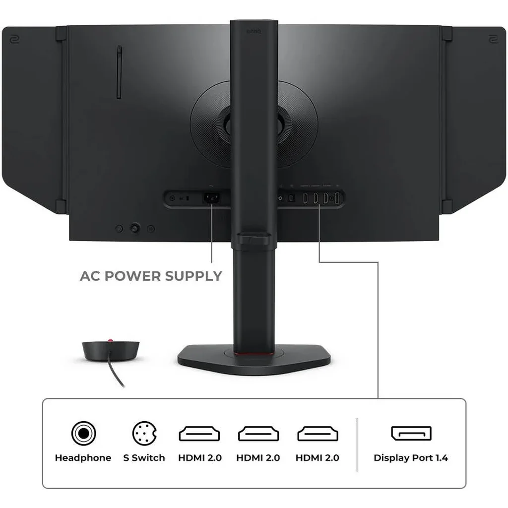 BenQ Zowie XL2566X+ Gaming Monitor, 24" TN Display, FHD Resolution, Up to 400Hz Refresh Rate, DyAc 2 Technology, Black eQualizer, Color Vibrance, S Switch, Shielding Hood, Black | XL2566X+ - Image 6