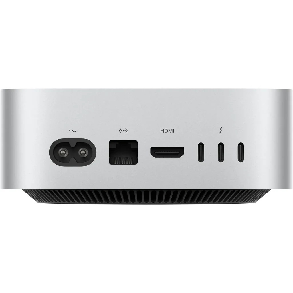 Apple Mac Mini Desktop Computer, Apple M4 Chip with 10-core CPU, 10-core GPU, 16-core Neural Engine, 16GB RAM, 512GB SSD, 3x Thunderbolt 4 Ports, HDMI Port, 2x USB-C Ports, Silver | MU9E3 - Image 2
