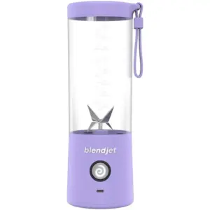 Blendjet V2 Portable Blender, Smoothie Maker, Fruit Blender, BPA-Free, 475ml, 200W, Sports Bottle, USB-C Rechargeable, Ice Crusher, Stainless Steel Blades, Lavender Purple | BJ-V2X-Lavender
