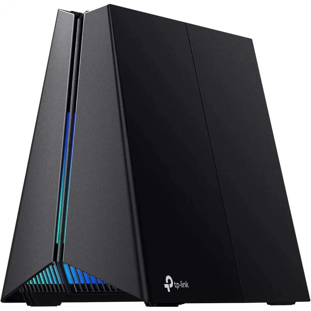 TP-LINK Tri-Band Archer GXE75 AXE5400 Wi-Fi 6E Gaming Router, 6-Stream 5.4 Gbps, 1 2.5G + 4 1G Ports, USB 3.0, Exclusive Acceleration, Gaming Port & Panel, RGB Lighting, Black | Archer GXE75