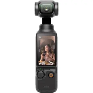 DJI Osmo Pocket 3, 2" 314x556 Touch Display, Smart Horizontal-Vertical Shooting, 1" CMOS & 4K/120fps, 3 Axis Gimbal Mechanical Stabilization, Active Track 6.0, Full-Pixel Fast Focusing, Black | OP9923