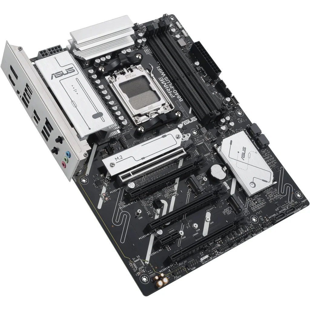 ASUS PRIME B840-Plus Wi-Fi AM5 ATX Motherboard, AMD B840 Chipset, 4x DIMM DDR5 Slots, Up to 192GB Max Memory, 1 x PCIe 4.0 x16 SafeSlot Core+, 3 x M.2 Slots, WiFi & BT Connectivity | 90MB1IZ0-M0EAY0 - Image 4