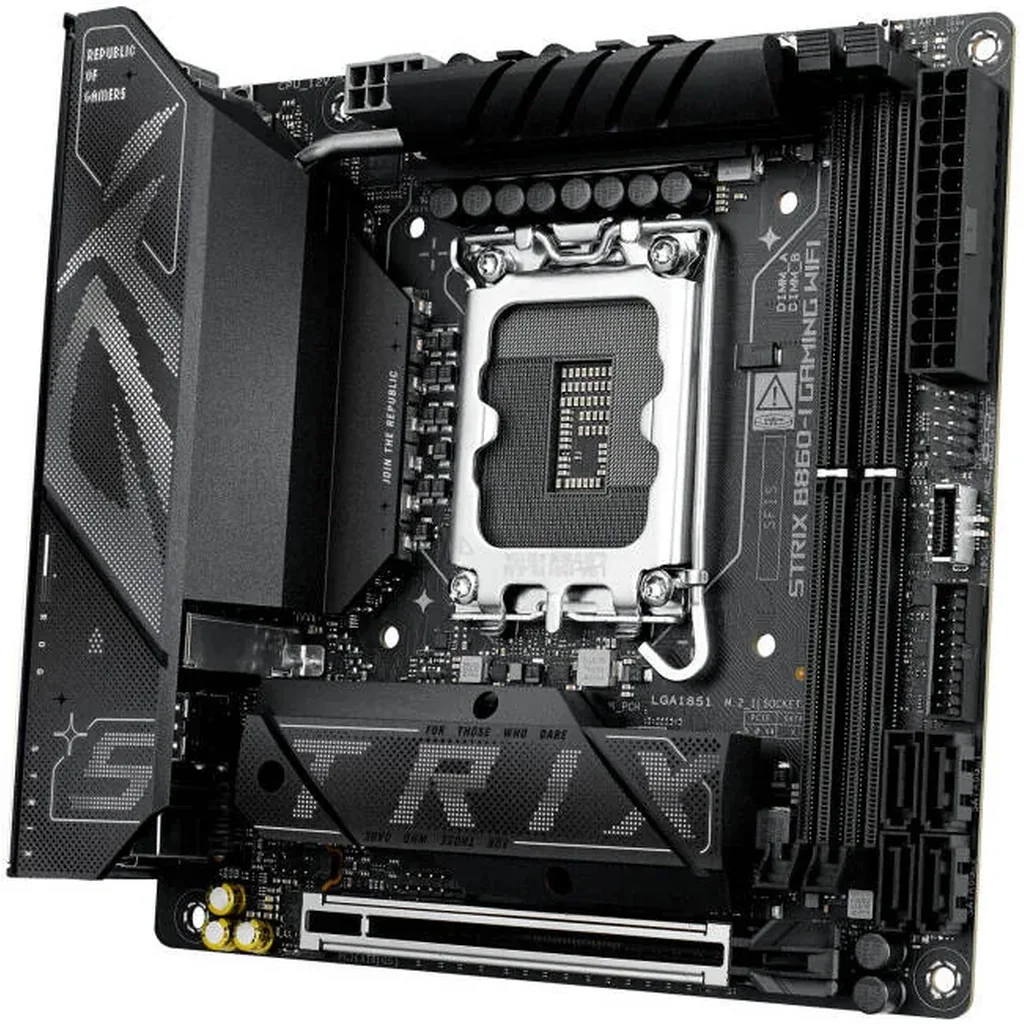 ASUS ROG Strix B860-I Gaming WiFi LGA 1851 Mini-ITX Motherboard, Intel B860 Chipset, 2x DIMM DDR5 Slot, Up to 128GB Max Memory, 1 x PCIe 5.0 x16, 2 x M.2 Slot, WiFi & BT Connectivity | 90MB1JB0-M0EAY0 - Image 3