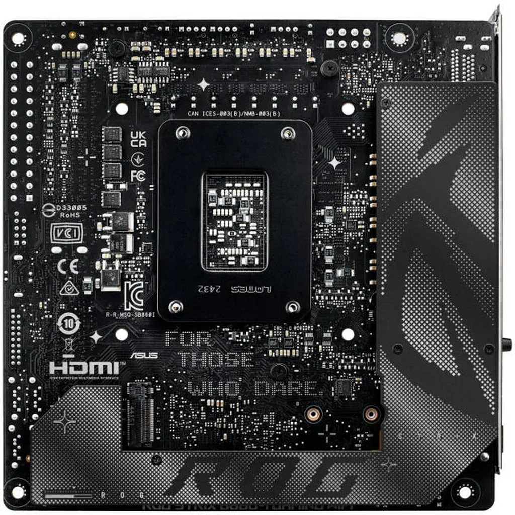 ASUS ROG Strix B860-I Gaming WiFi LGA 1851 Mini-ITX Motherboard, Intel B860 Chipset, 2x DIMM DDR5 Slot, Up to 128GB Max Memory, 1 x PCIe 5.0 x16, 2 x M.2 Slot, WiFi & BT Connectivity | 90MB1JB0-M0EAY0 - Image 4
