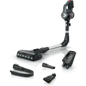 Bosch Unlimited 7 Rechargeable Vacuum Cleaner, 40min Runtime, 3 Performance Levels, 82 dB(A) Noise Level, RotationClean, Smart Battery Detection, Easy Emptying, Graphite | BCS711GB