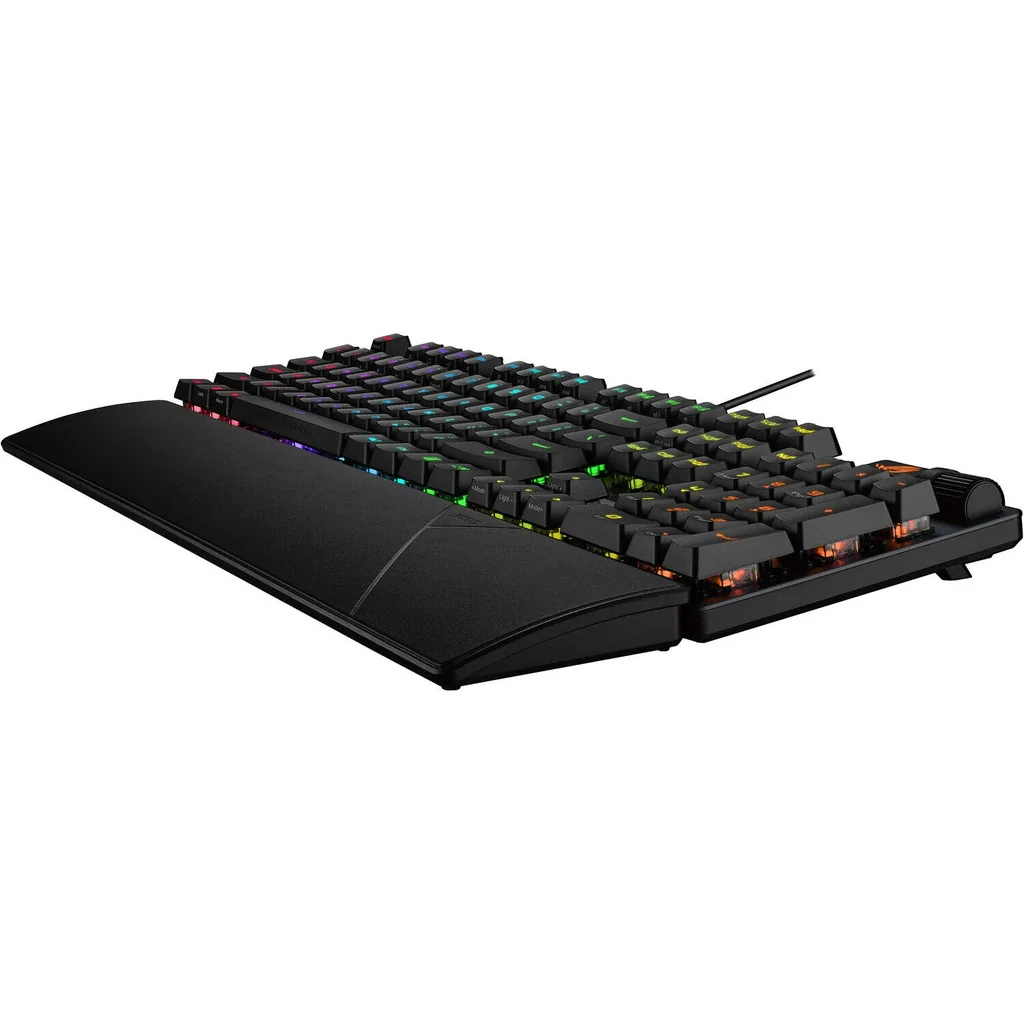 ASUS ROG Strix Scope II RX Wired Gaming Mechanical Keyboard, ROG RX Red Switch, Anti-Ghosting, N Key Rollover, Sound-Dampening Foam, English - Arabic Layout, Black | 90MP0350-BKCA00 - Image 6