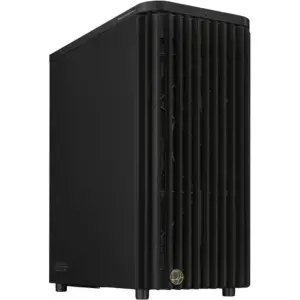 ASUS ProArt PA401 Wood Edition Computer Case, Metal Panel, 2x 160mm Pre-Installed Fans, Up to 240mm Radiator & 5x Fan Support, Removable Dust Filters, Black | 90DC00M0-B39010