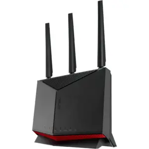 ASUS RT-BE86U Router, Up to 5764 Mbps Data Rate, External Antenna x3, Internal Antenna x1, 256MB Flash & 1GB RAM Memory, AiMesh, BE6800 Ultimate BE Performance | 90IG08W0-MO9A0V