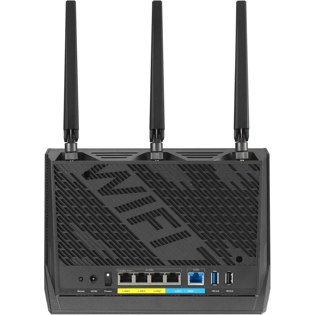 ASUS RT-BE86U Router, Up to 5764 Mbps Data Rate, External Antenna x3, Internal Antenna x1, 256MB Flash & 1GB RAM Memory, AiMesh, BE6800 Ultimate BE Performance | 90IG08W0-MO9A0V - Image 2