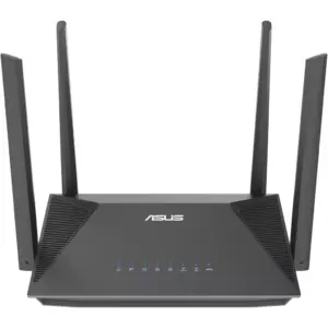 ASUS RT-AX52 (AX1800) Router, External Antenna x4, Up to 1201 Mbps Data Rate, AX1800 Ultimate AX Performance, 128MB Flash & 256MB RAM Memory, OFDMA, Beamforming, Black | 90IG08T0-MU2H00