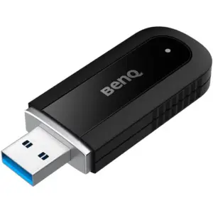 BenQ 2-in-1 WiFi Bluetooth Adapter, USB 2.0 Type-A Interface, Up To 1201Mbps Speed, Wi-Fi 6, Up to 10m Range, Bluetooth 5.2 Connectivity, Black | WD02AT