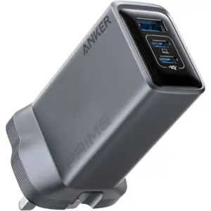 Anker Prime, 100W Multi-Device Fast Charger, Compact USB-C & USB-A Adapter, Foldable Prongs, Dual 100W USB-C Ports, 3-Port Charging for MacBook Pro, iPhone 15, iPad, Galaxy, Pixel | A2688241