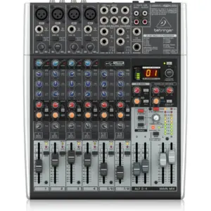 Behringer XENYX X1204USB, Premium 12-Input 2/2-Bus Mixer with XENYX Mic Preamps and Compressors, British EQ, 24-Bit Multi-FX Processor and USB/Audio Interface | X1204USB