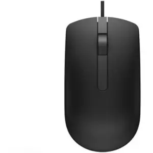 Dell MS116 USB Wired Optical Mouse, 1000 DPI Optical Tracking, 6ft Cable, Black | 570-AAIR