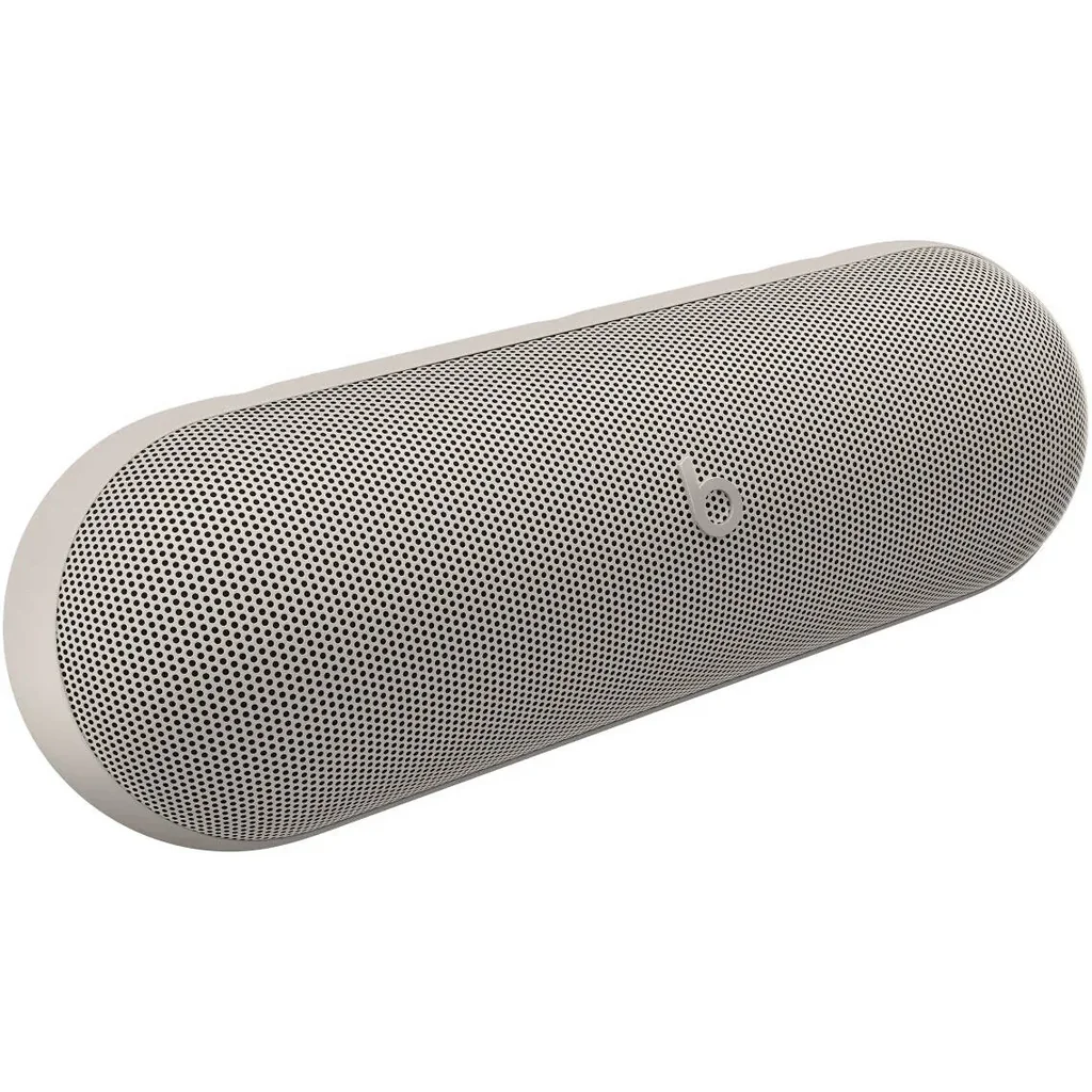 Beats Pill Kim Special Edition Portable Bluetooth Speaker, Powerful & Room-Filling Sound, IP67 Dust and Water Resistance, Up to 24 Hours of Battery Life, USB-C Charging, Light Gray | MAX24LL/A - Image 2