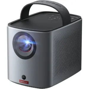 Nebula Anker Mars 3 Air Portable Google TV Projector, Smart 400 ANSI-Lumen Portable Projector with Google TV, Wi-Fi, Dolby Digital, 150-Inch Picture, Built-In Battery with 2.5-Hour Playtime | D2325