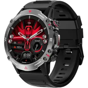 ArmFit Hulk Smartwatch, 1.43" AMOLED HD Display, Multiple Sports Modes, Health Monitor, AI Voice, Shock Resistance, Bluetooth Calling, IP68 Water Resistance Rating, Black | HULK