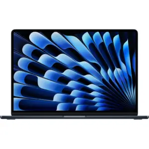 Apple MacBook Air Laptop, 15" Liquid Retina Display, M4 Chip, 10-Core CPU, 10-Core GPU, 16-Core Neural Engine, 24GB RAM, 1TB SSD, English Keyboard, MacOS, Midnight | Z1H2000NQ / Z1DH0010K / Z1H2000RL