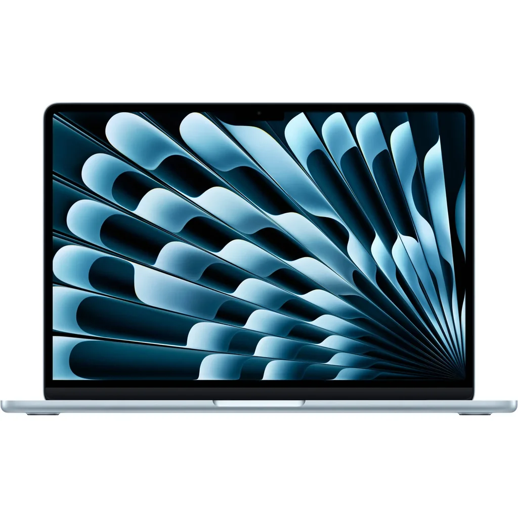 Apple MacBook Air Laptop, 13.6" Liquid Retina Display, M4 Chip, 10-Core CPU, 10-Core GPU, 16-Core Neural Engine, 16GB RAM, 1TB SSD, English K/B, MacOS, Sky Blue | Z1H8000UY / Z1H8000QT / Z1H7000RQ