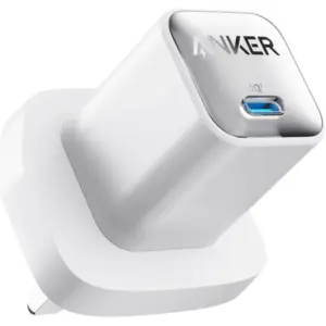Anker Nano A2147 Charger, Up to 30W of Power Output, ActiveShield 2.0 Temperature Monitoring, Folding Plug, 1 x USB-C Port, Aurora White | A2147K21
