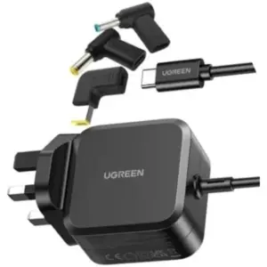 Ugreen X377, 67W Universal USB C PD Gan Power Adapter Charger Fast Charge With 3 Interchangeable DC Connectors For Phones and Laptop, Charger/Adaptor | 35063
