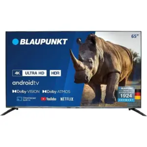 Blaupunkt 65 Inch 4K-UHD Smart Android TV With Dolby Vision, Dolby Atmos, Bluetooth - 65UB6210