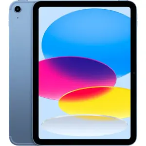 Apple iPad A16 Chip (128GB, Wi-Fi + 5G Cellular), 11" Inch Liquid Retina Touchscreen Display, 4-Core GPU, 16-Core Neural Engine, Wide 12MP Camera, Blue | MD7G4LL/A