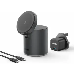 Anker 623 Magnetic Wireless Charger (MagGo), Super-strong Magnets Snap, 7.5W Max Charging for iPhone 12/13, 5W Max Charging for AirPods, Black | B2568211