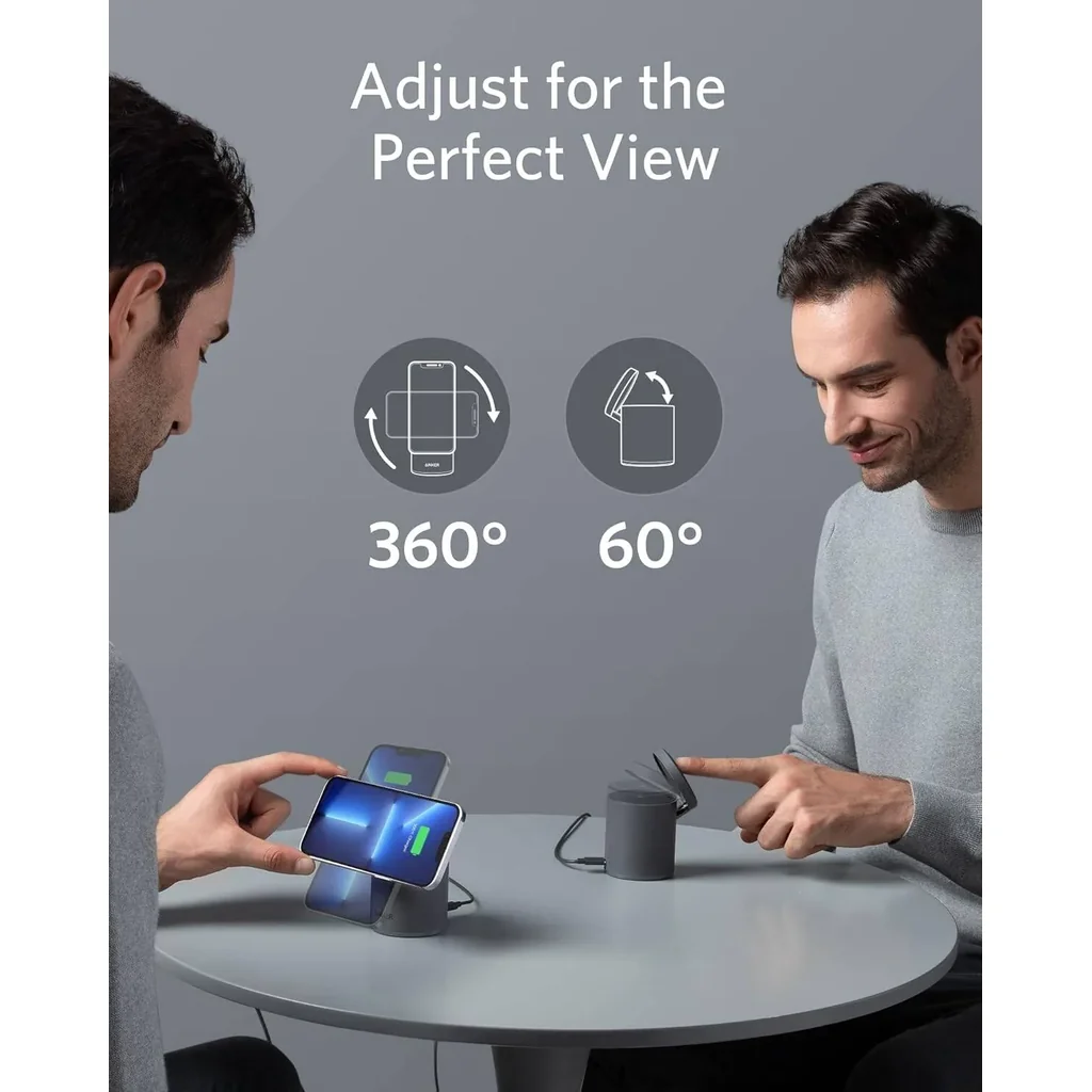Anker 623 Magnetic Wireless Charger (MagGo), Super-strong Magnets Snap, 7.5W Max Charging for iPhone 12/13, 5W Max Charging for AirPods, Black | B2568211 - Image 4