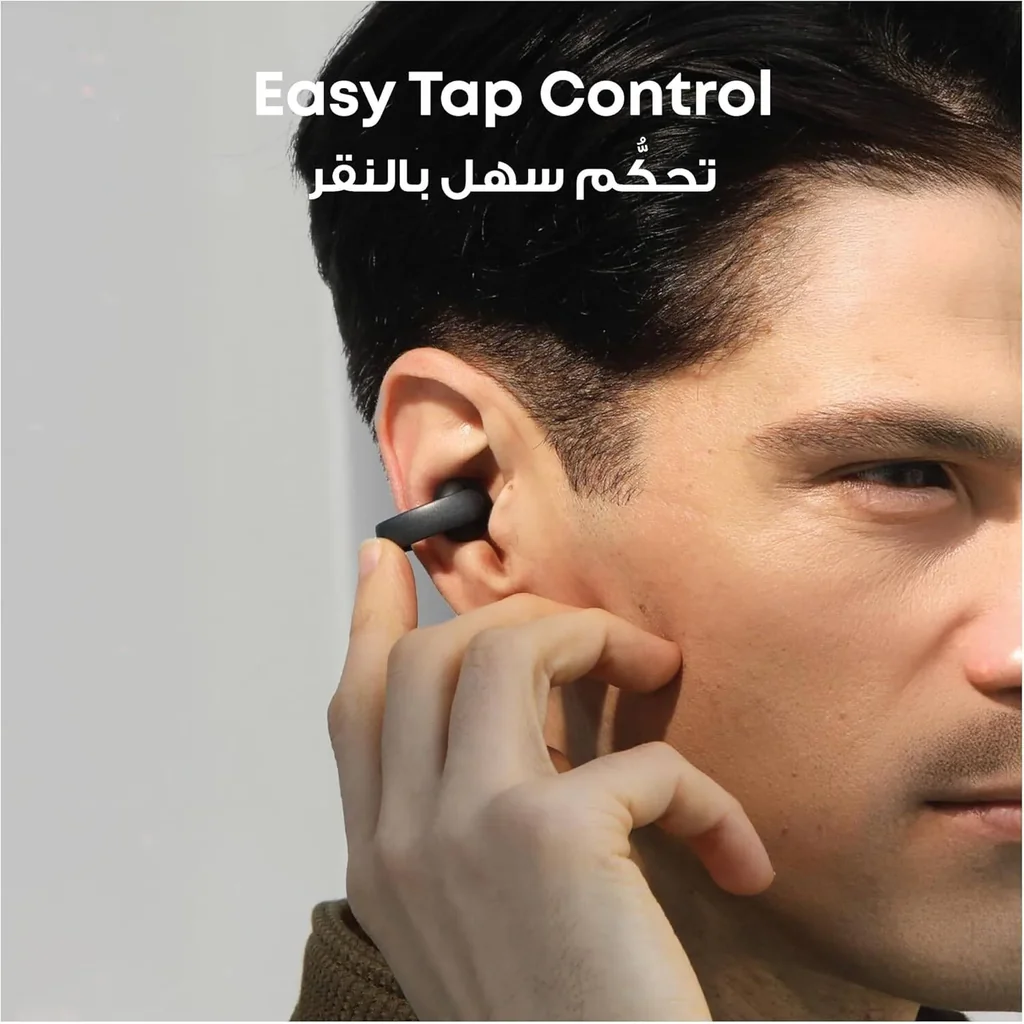 Anker Soundcore AeroClip, 12mm Customized Driver, Tap Control, 4 Mics with AI, Advanced Virtual Bass Technology, Bluetooth 5.4, Up to 32 Hours Playtime, IP55 Water Resistance, Midnight Black | A3388 - Image 4